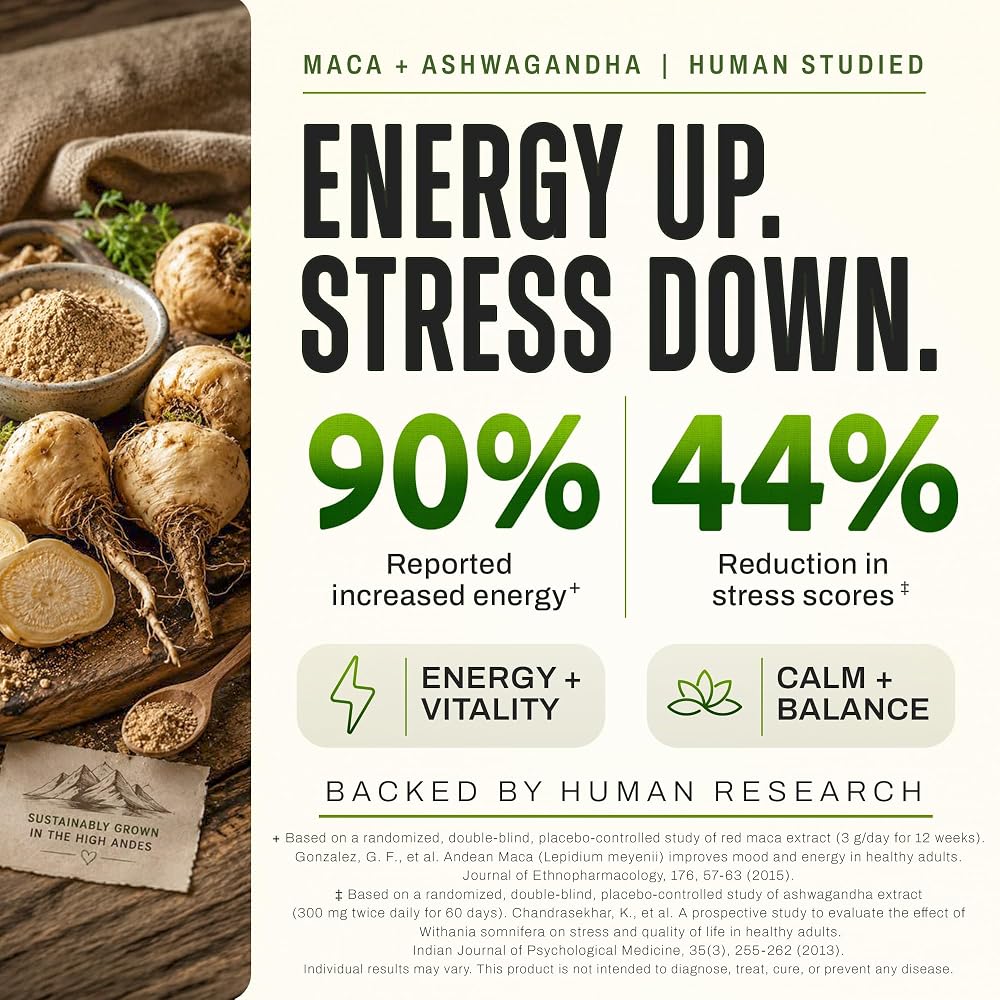 Circle of Nature Maca Root Ashwagandha Capsules - 120 Capsules - image 5