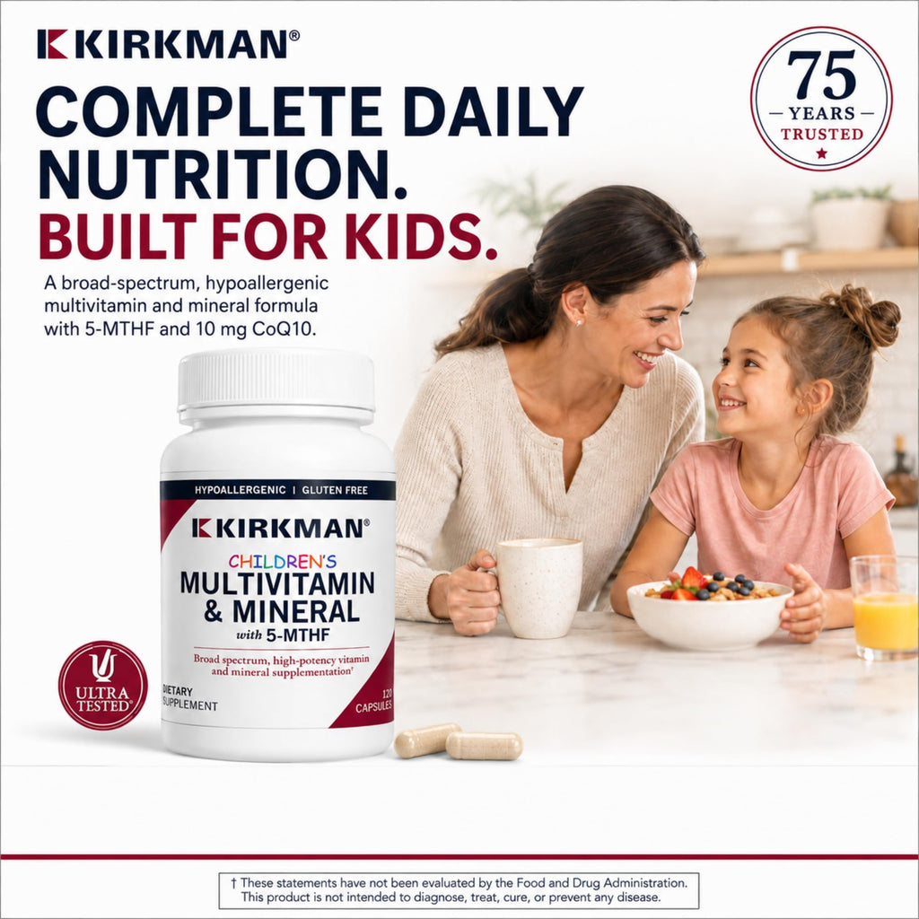 Kirkman Children's Multivitamin & Mineral with 5-MTHF - 120 Tablets - image 2