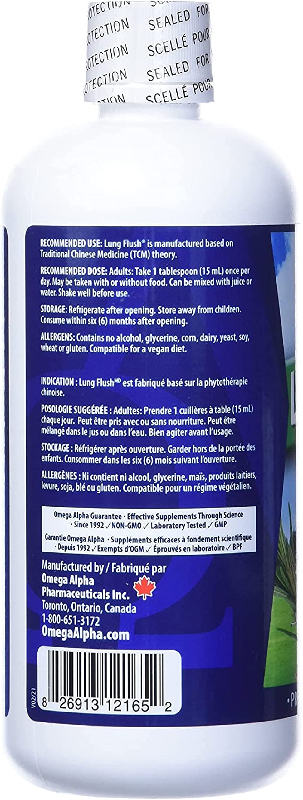 Omega Alpha Lung Flush Herbal Respiratory Support - 500ml - image 3