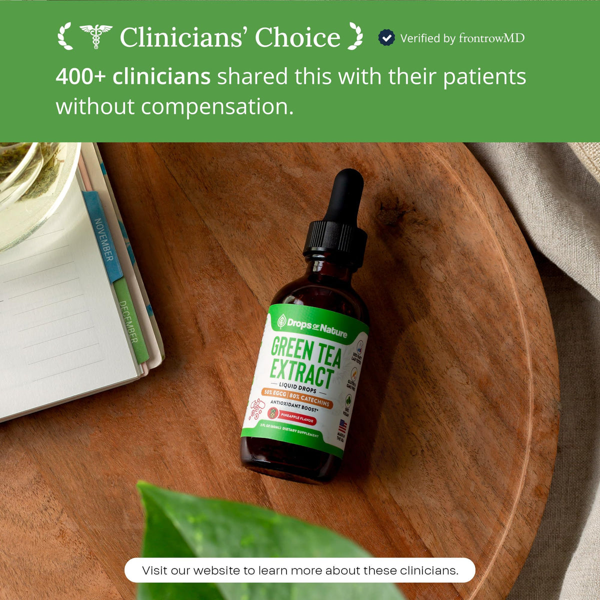 Drops of Nature Green Tea Extract 10:1 Liquid - 60 mL - image 2