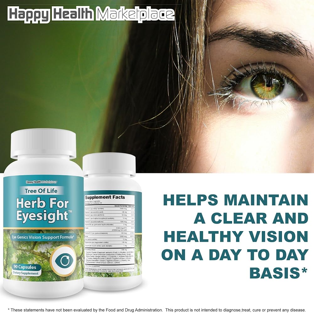 Happy Health Marketplace Vision Support Eye Supplement - 90 Capsules - image 5