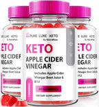 NutraRize Pure Luxe Keto ACV Gummies Apple Cider Vinegar - 180 Gummies