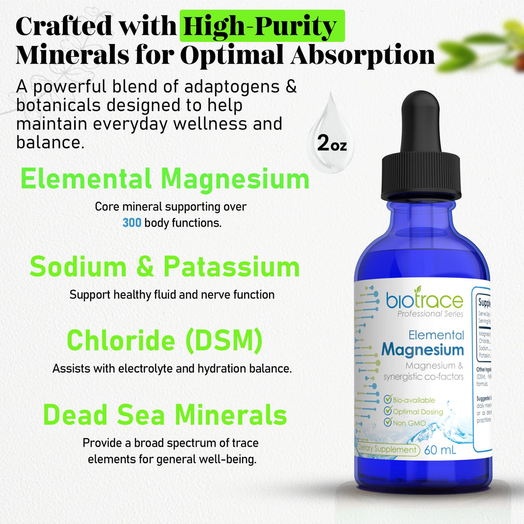 BioTrace Elemental Magnesium Liquid Drops - 60mL - image 4