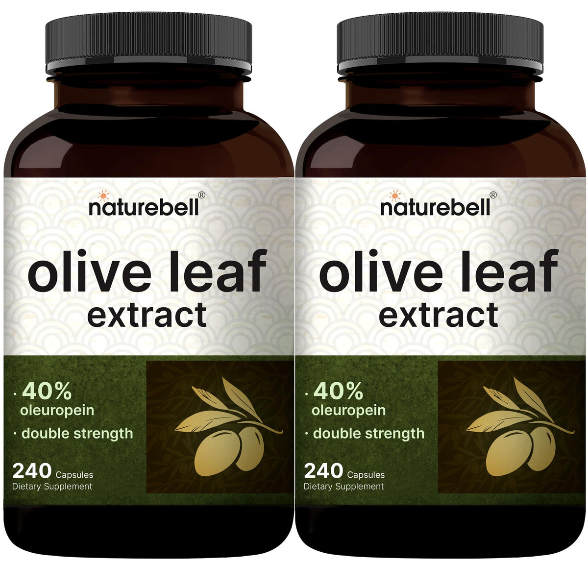 NatureBell Olive Leaf Extract 600mg - 480 Capsules