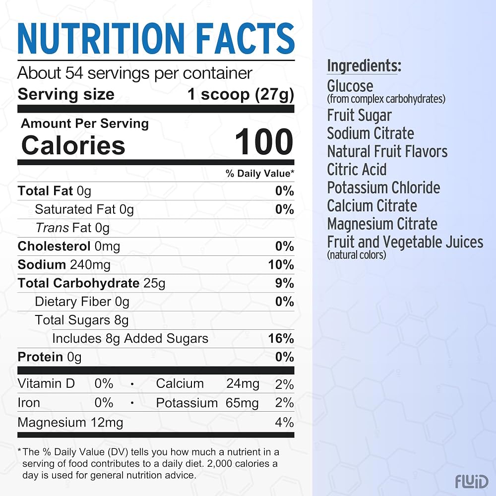 Fluid Performance Low Sugar Endurance Fuel Sports Drink Mix - 54 Servings - image 5