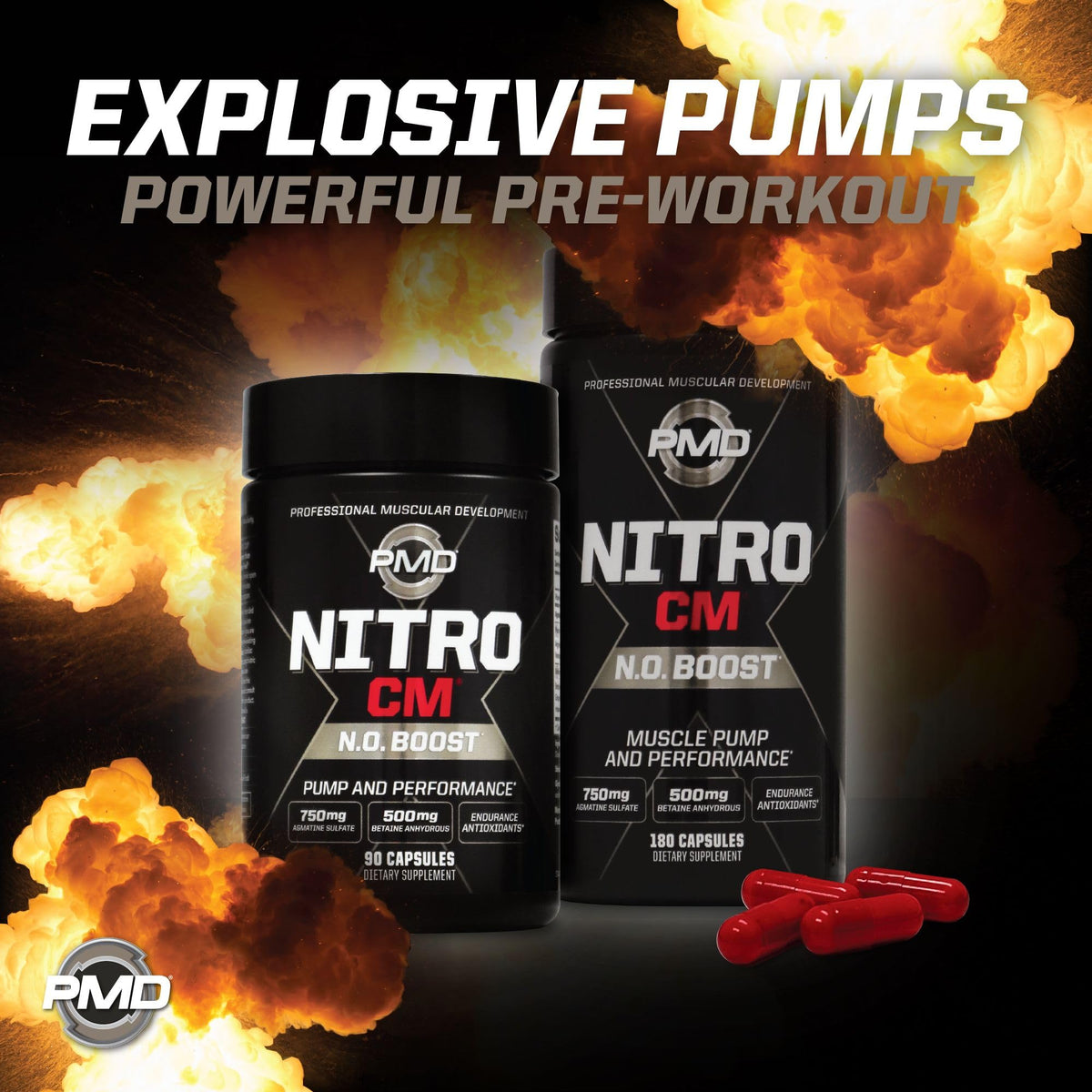 PMD Sports Nitro CM Nitric Oxide - 90 Capsules