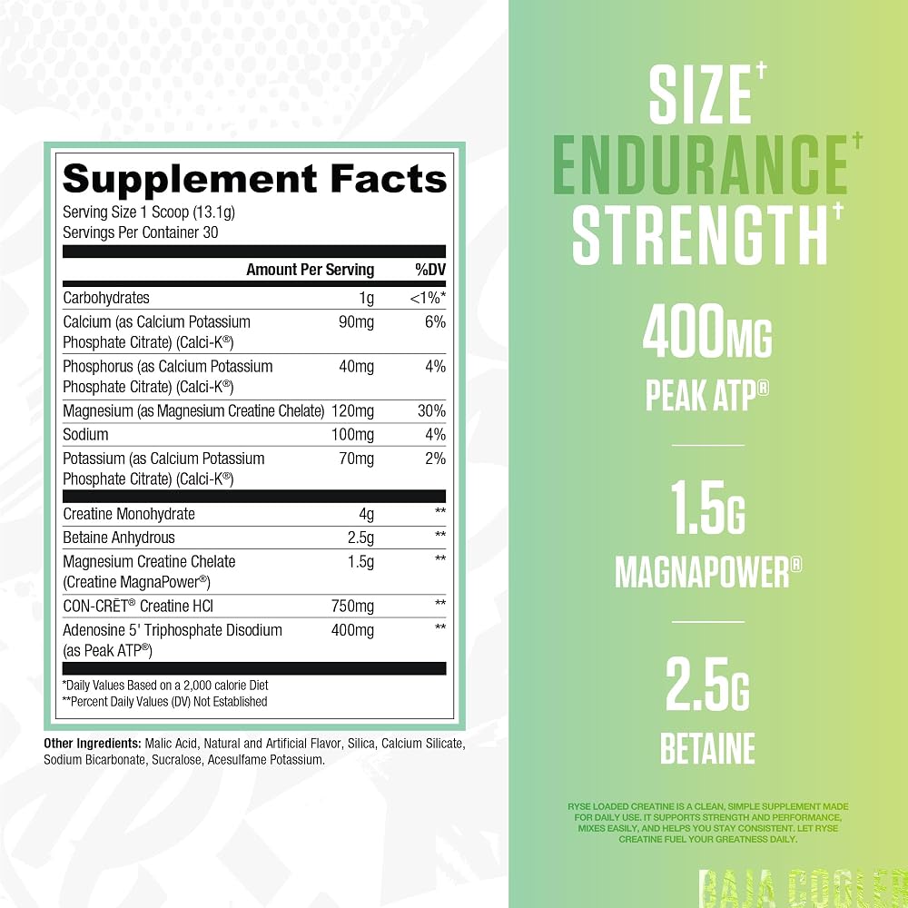 Ryse Loaded Creatine for Men & Women - 30 Servings