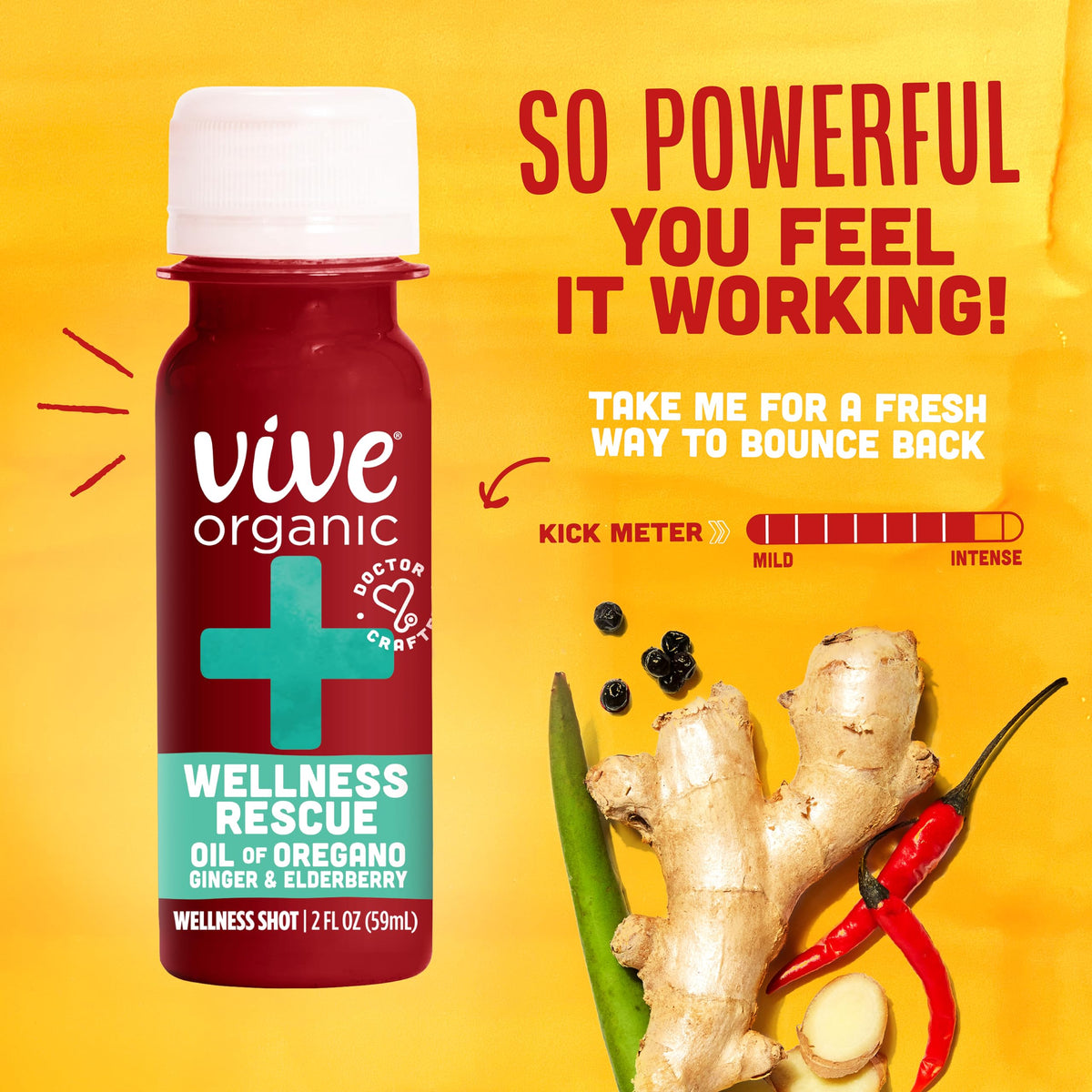 Vive Organic Immune Support Shot Oil of Oregano - 12 Pack - image 7