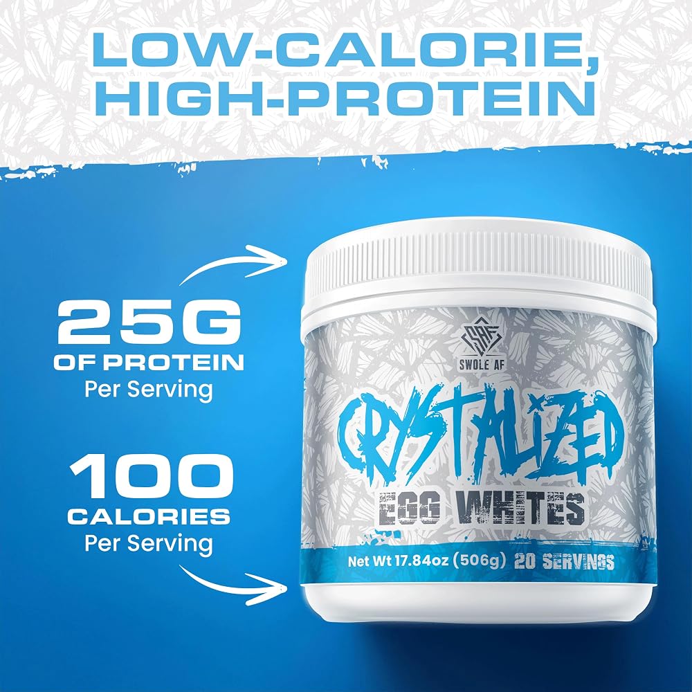 Swole AF Crystalized Egg Whites Protein Powder - 1.12 lb - image 4