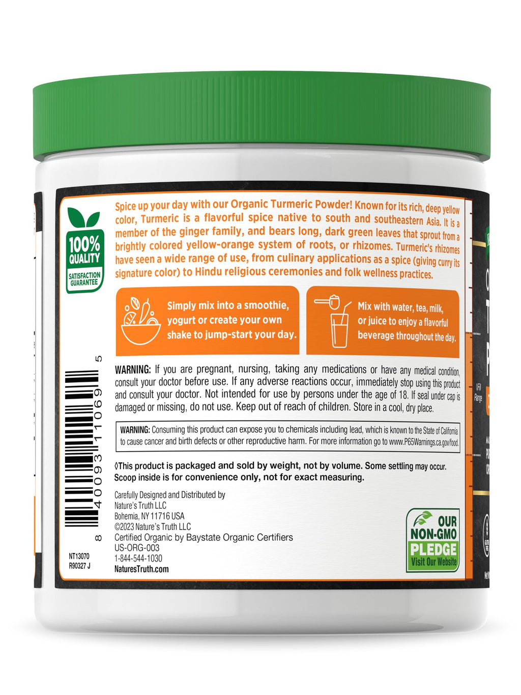 Nature's Truth Organic Turmeric Supplement Powder - 7 oz - image 7