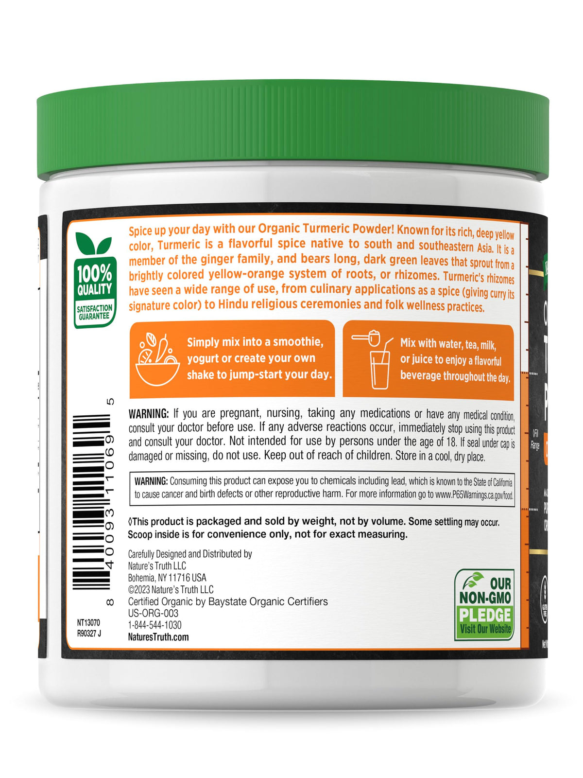 Nature's Truth Organic Turmeric Supplement Powder - 7 oz - image 7