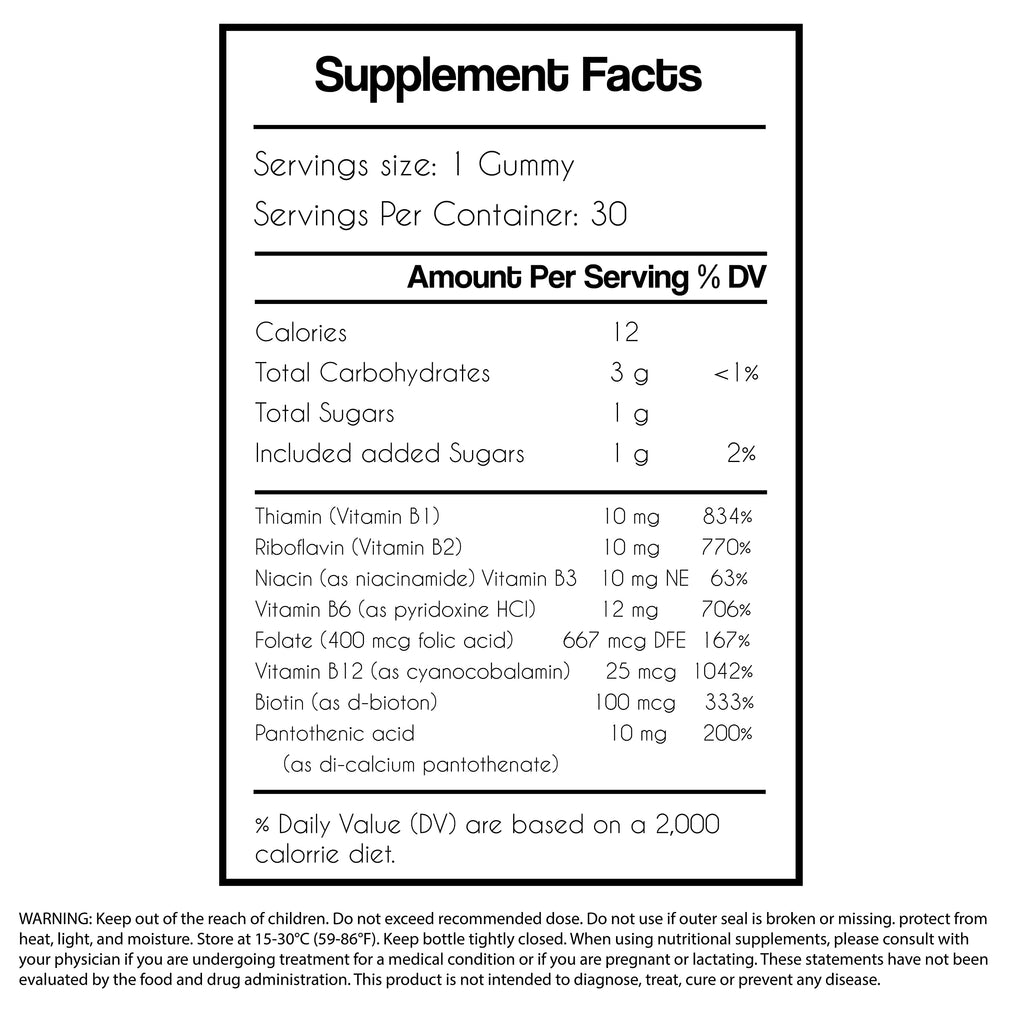 NOWSALUD Complex B Gummies Dietary Supplement - 30 Gummies - image 3