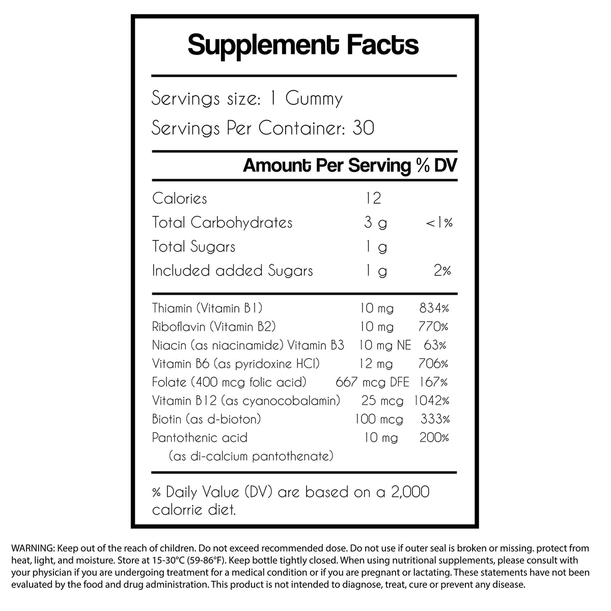 NOWSALUD Complex B Gummies Dietary Supplement - 30 Gummies - image 3