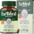 EarthFirst Organic Women's 50+ Multivitamin with Iron - 60 Tablets