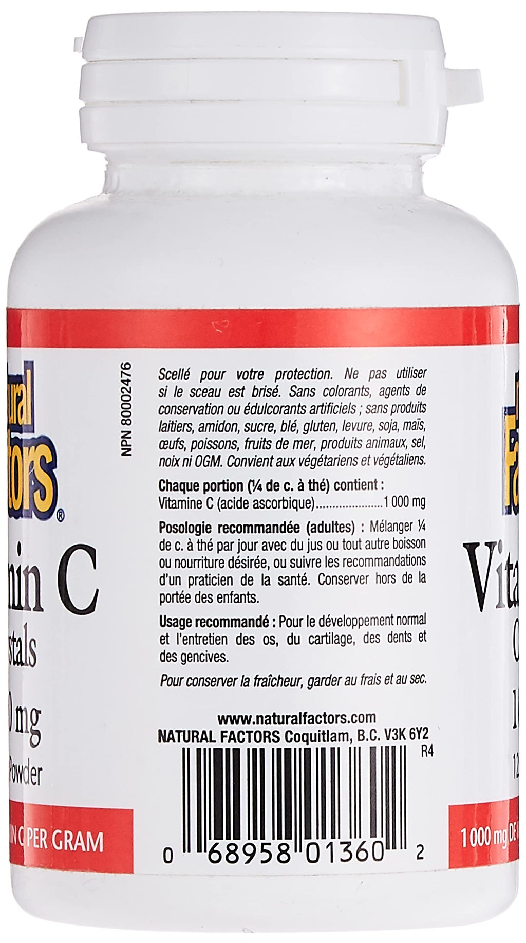 Natural Factors Vitamin C Crystals - 125 g - image 3