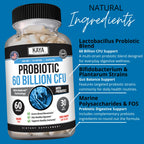 Kaya Naturals Probiotic 60 Billion CFU 4 Strains - 60 Capsules - image 5