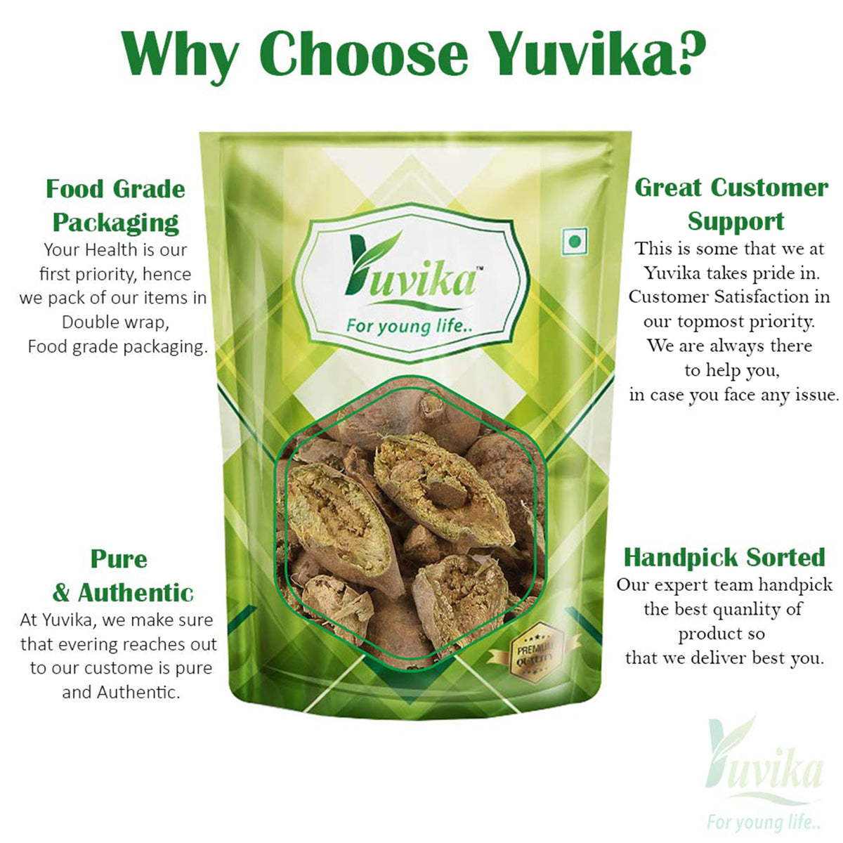 Yuvika Bahera Chilka Terminalia Bellirica Powder - 400g - image 3
