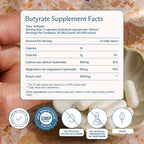 BodyBio Butyrate Calcium Magnesium Postbiotic - 100 Capsules - image 3