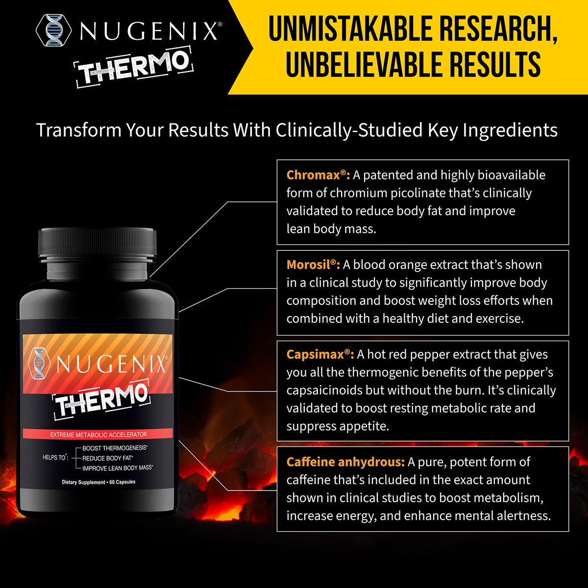 Nugenix Thermo - Thermogenic Fat Burner Supplement for Men