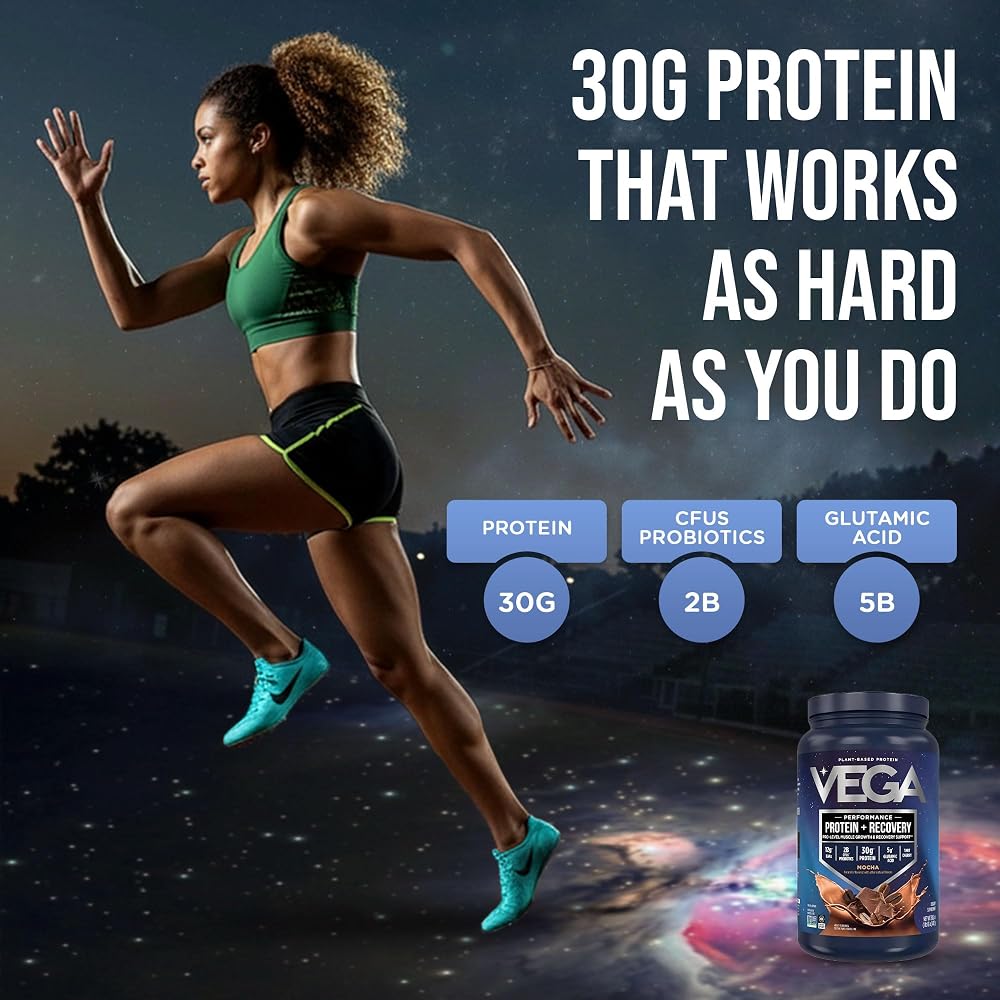 Vega Protein + Recovery Mocha Plant-Based Protein Powder - Pack of 12 - image 10