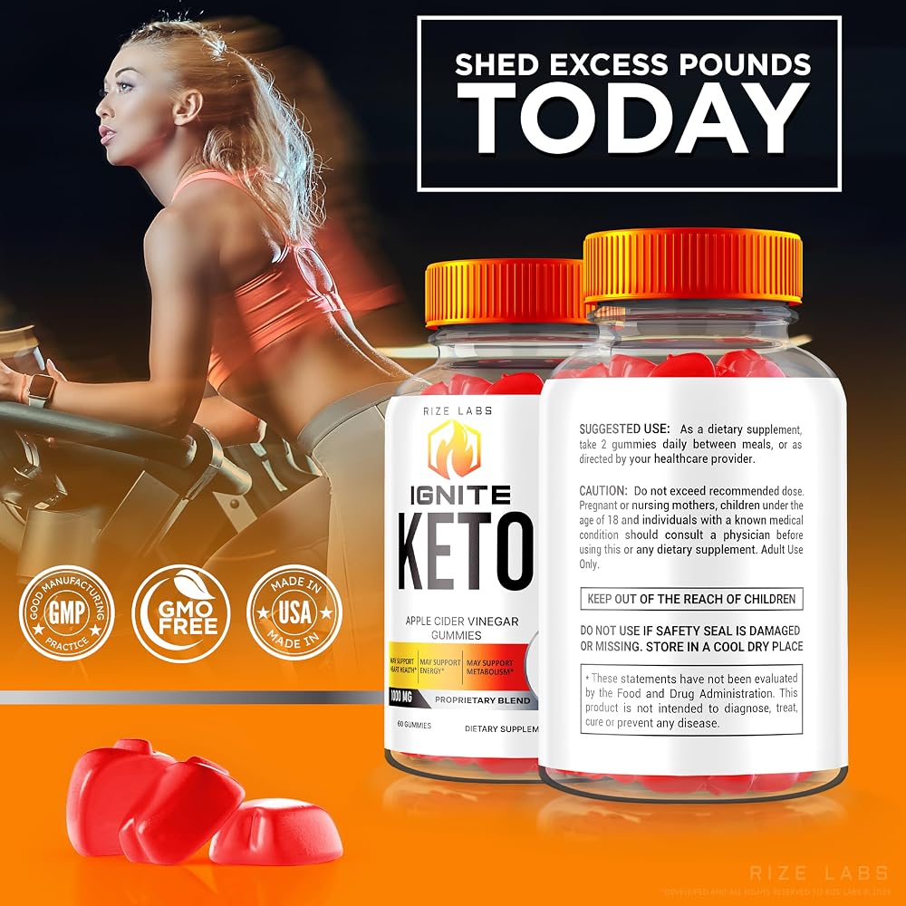 rize labs Ignite Keto ACV Gummies for Weight Loss - 60 Gummies - image 8