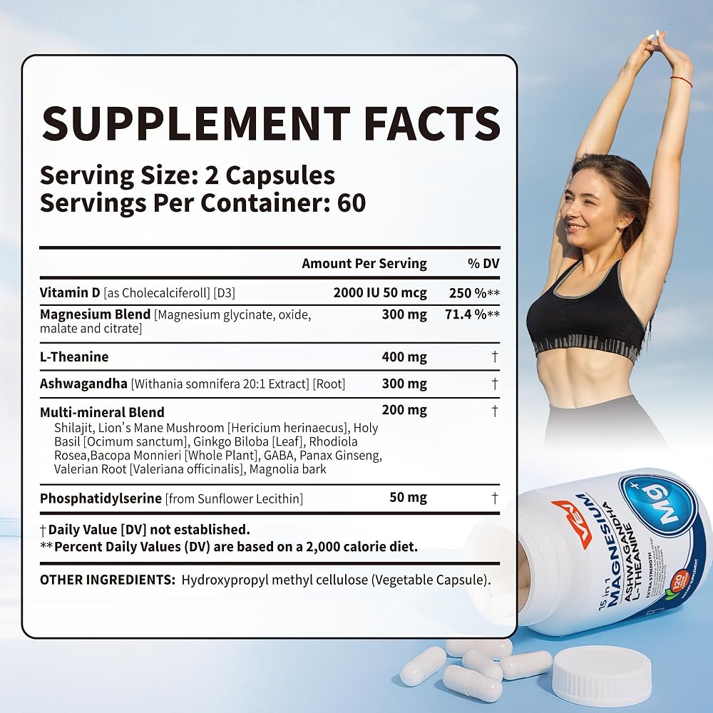 VEV DeepCalm 15-in-1 Magnesium Complex Capsules