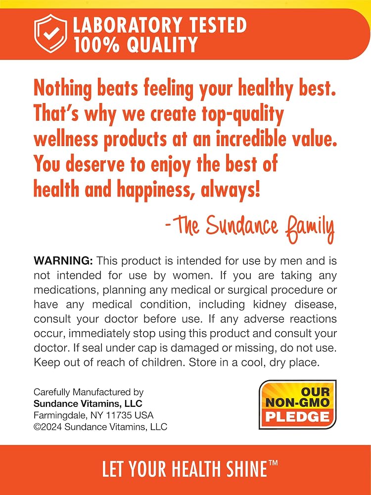 Sundance Men's 50+ Multivitamin - 60 Caplets - image 5