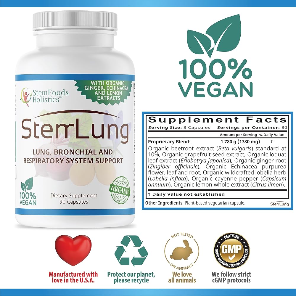 StemLung Respiratory System Support - 90 Capsules - image 6
