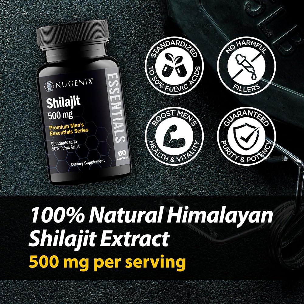 Nugenix Essentials Shilajit Capsules Supplement