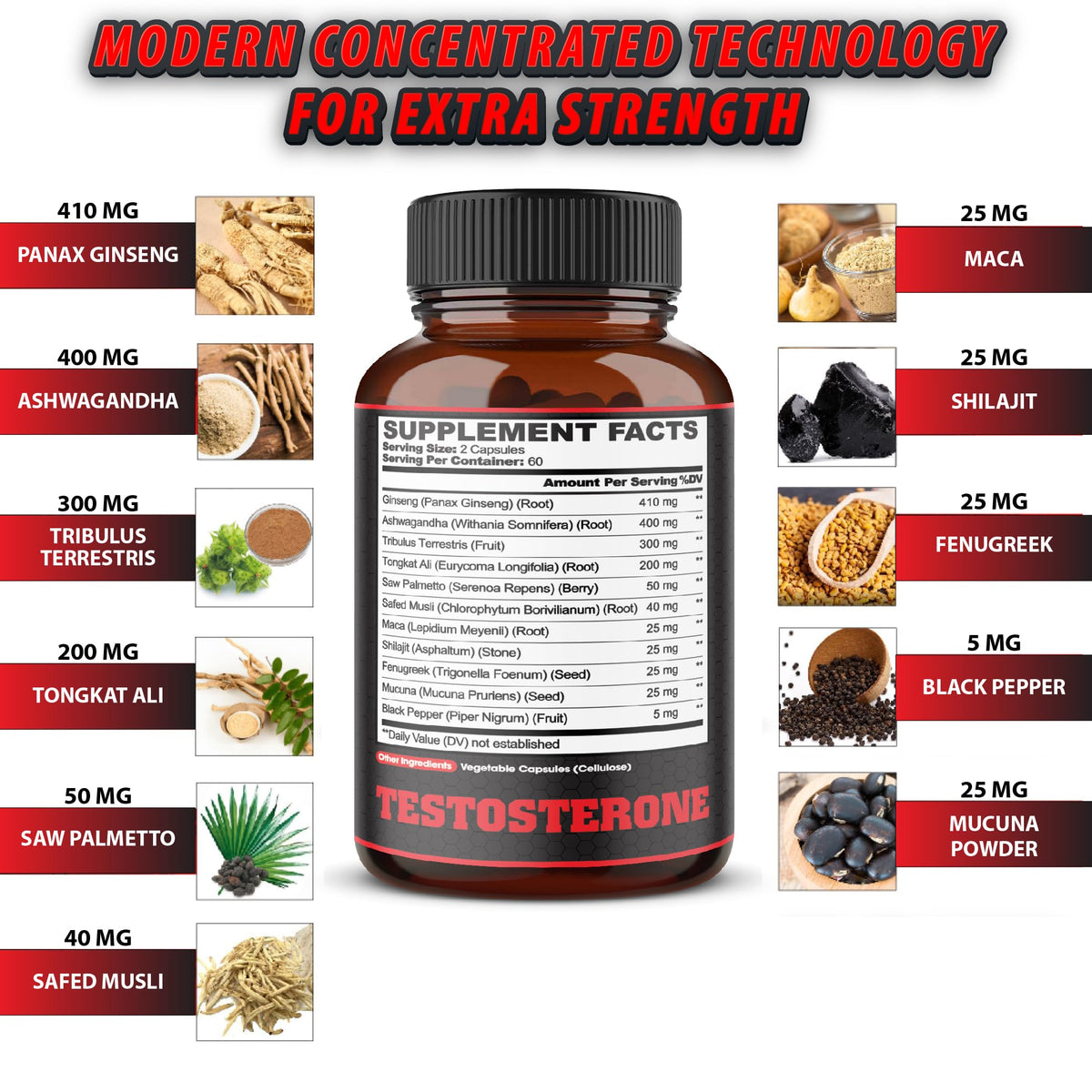 agobi 11-in-1 Testosterone Supplement - 120 Capsules - image 2