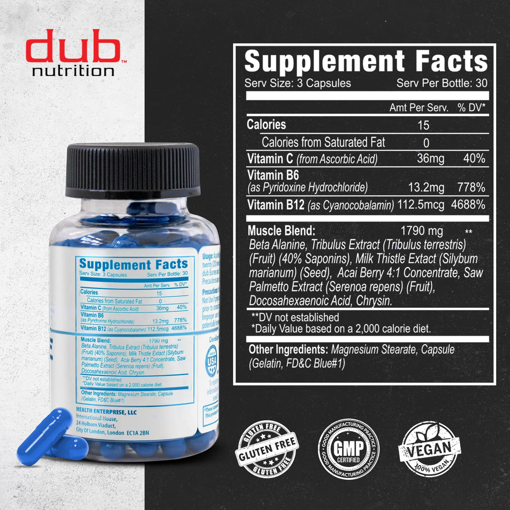 Dub Nutrition Lean Muscle Formula - 90 Capsules - image 3