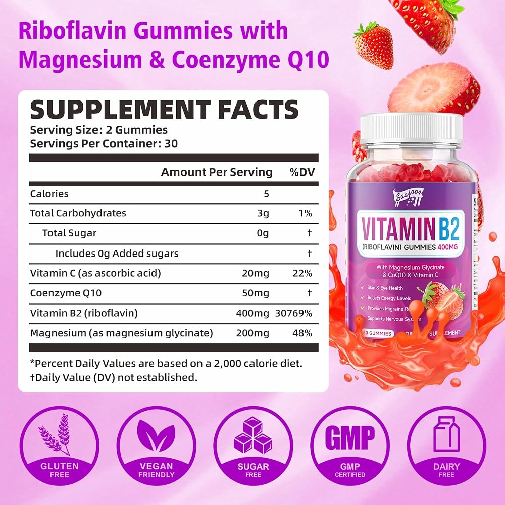 Saajoor Vitamin B2 Gummies