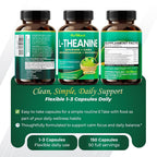 GriMed L-Theanine 1485 mg with Apigenin, GABA & Ashwagandha - 150 Capsules - image 9
