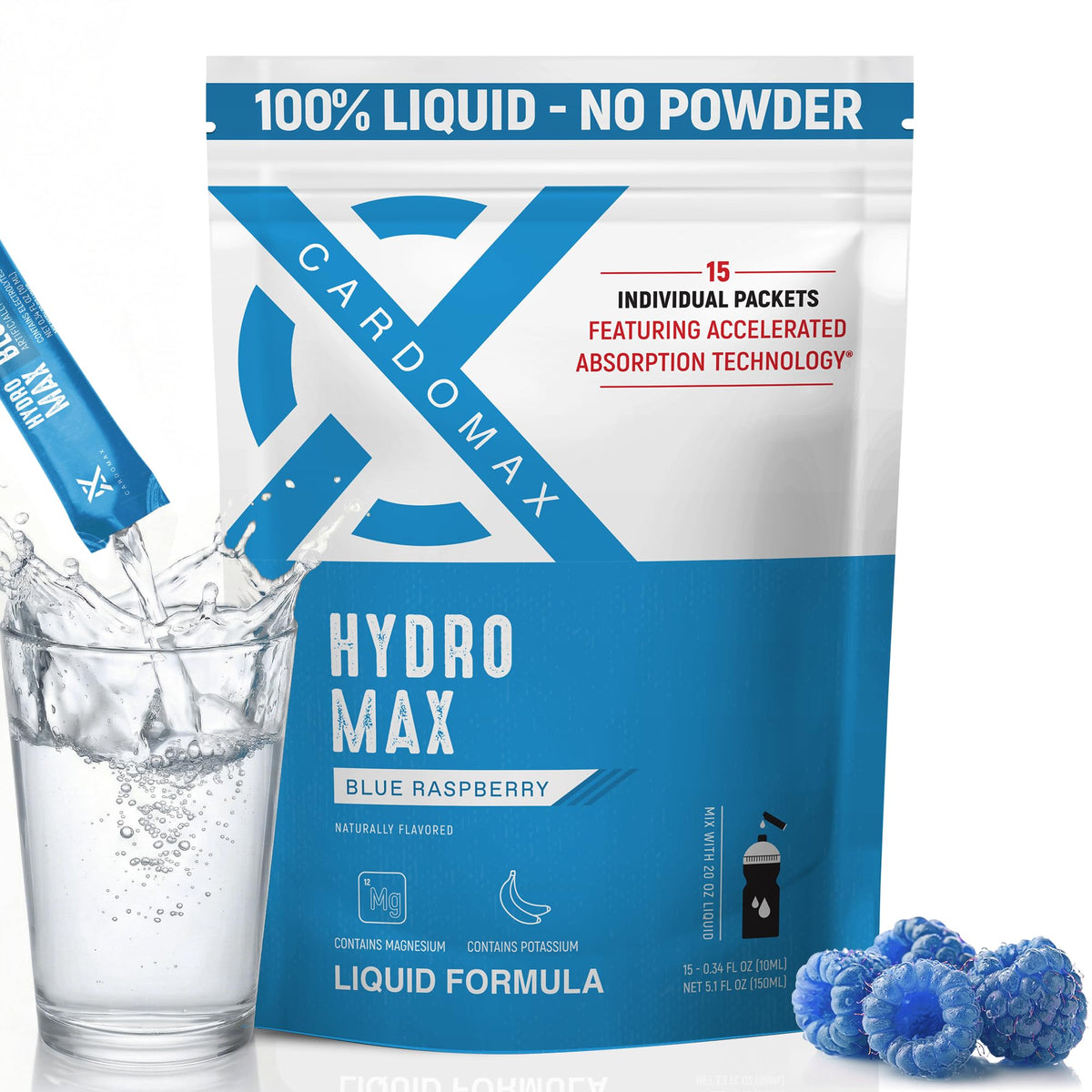 CardoMax Clear Liquid Hydration Mix + Electrolytes
