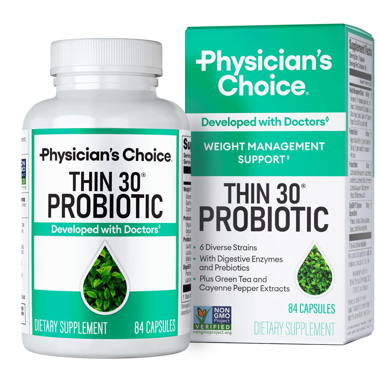 Physician's CHOICE Probiotics for Weight Management & Bloating- 6