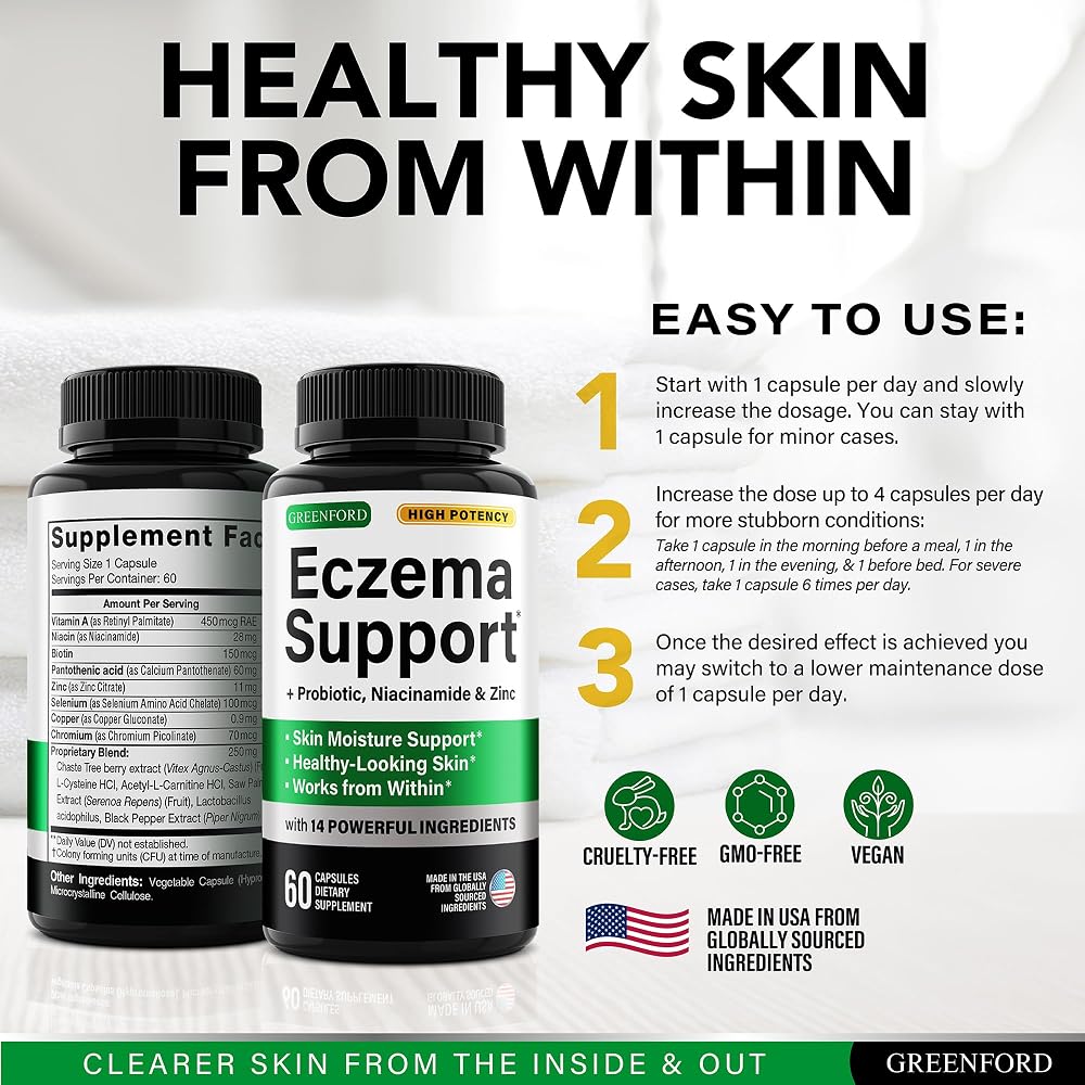 Greenford Skin Health Supplement for Clear Skin - 60 Capsules - image 6