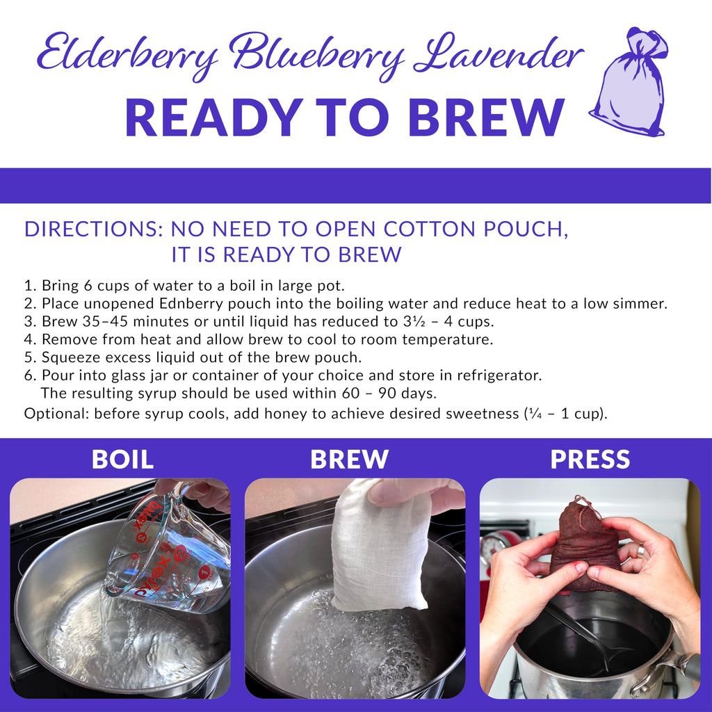 Ednberry Blueberry Lavender Elderberry Syrup Kit - 32 fl oz - image 6