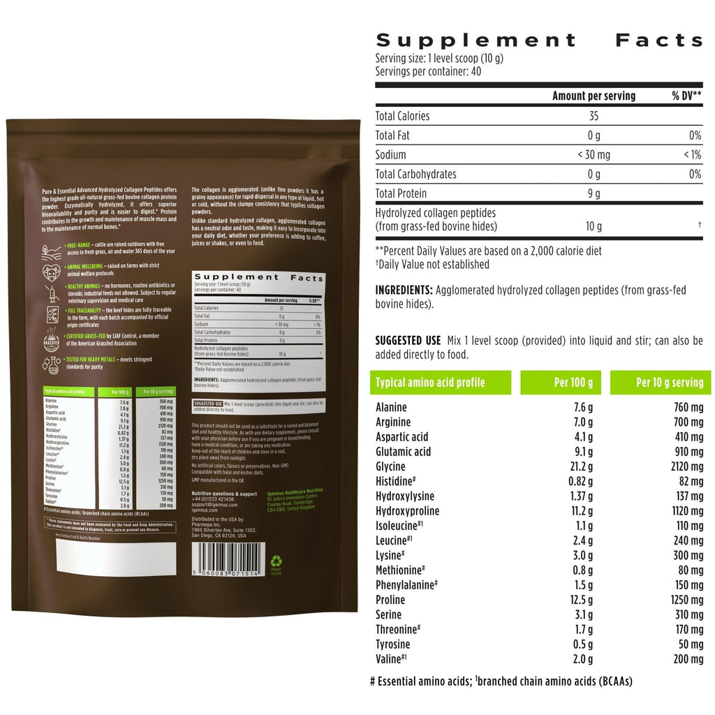 Igennus Highest Grade Hydrolyzed Collagen Peptides