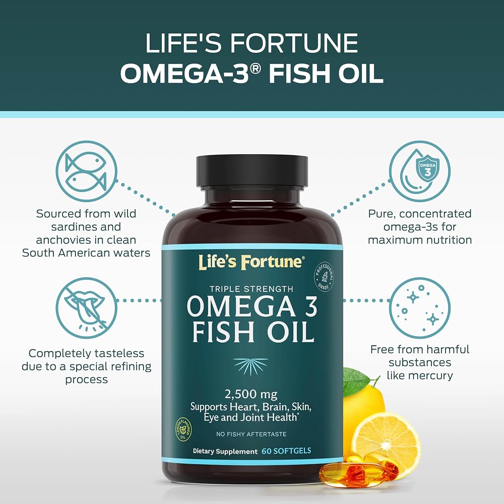 Life's Fortune Fish Oil Concentrate- 2500 mg