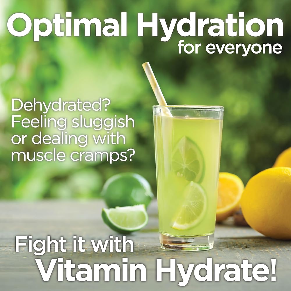 VitaminHydrate Electrolyte Hydration Mix Powder Lemon Lime - 30 Servings - image 5