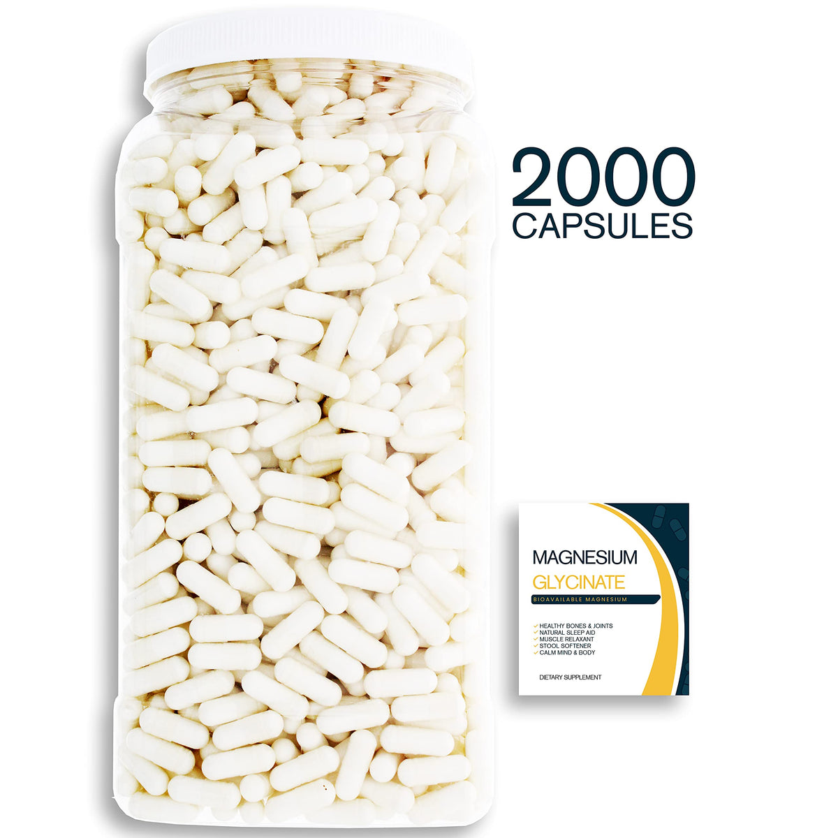 Bulk Buy Magnesium Glycinate - 400 mg Pure Mg2+ complexed