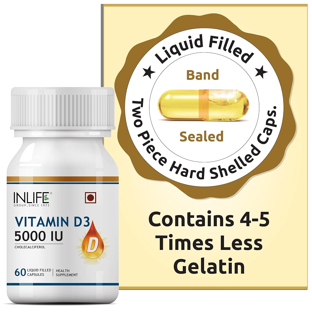 INLIFE Vitamin D3 5000 IU Cholecalciferol Softgels - 60 Count - image 7