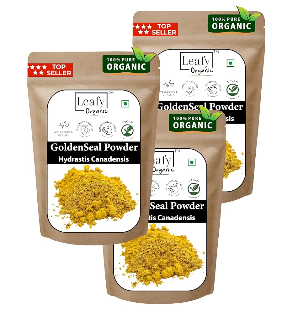Leafy Organic Goldenseal Root Powder - 10.5 oz