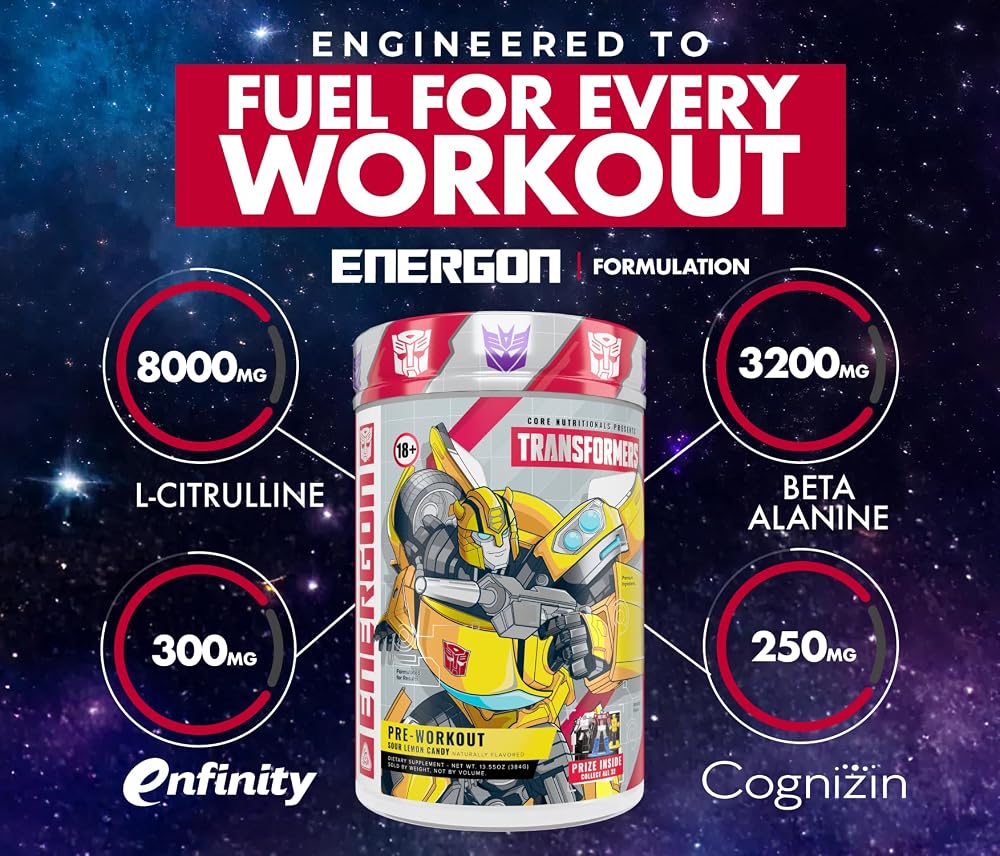 Core Nutritionals Transformers Energon Pre Workout