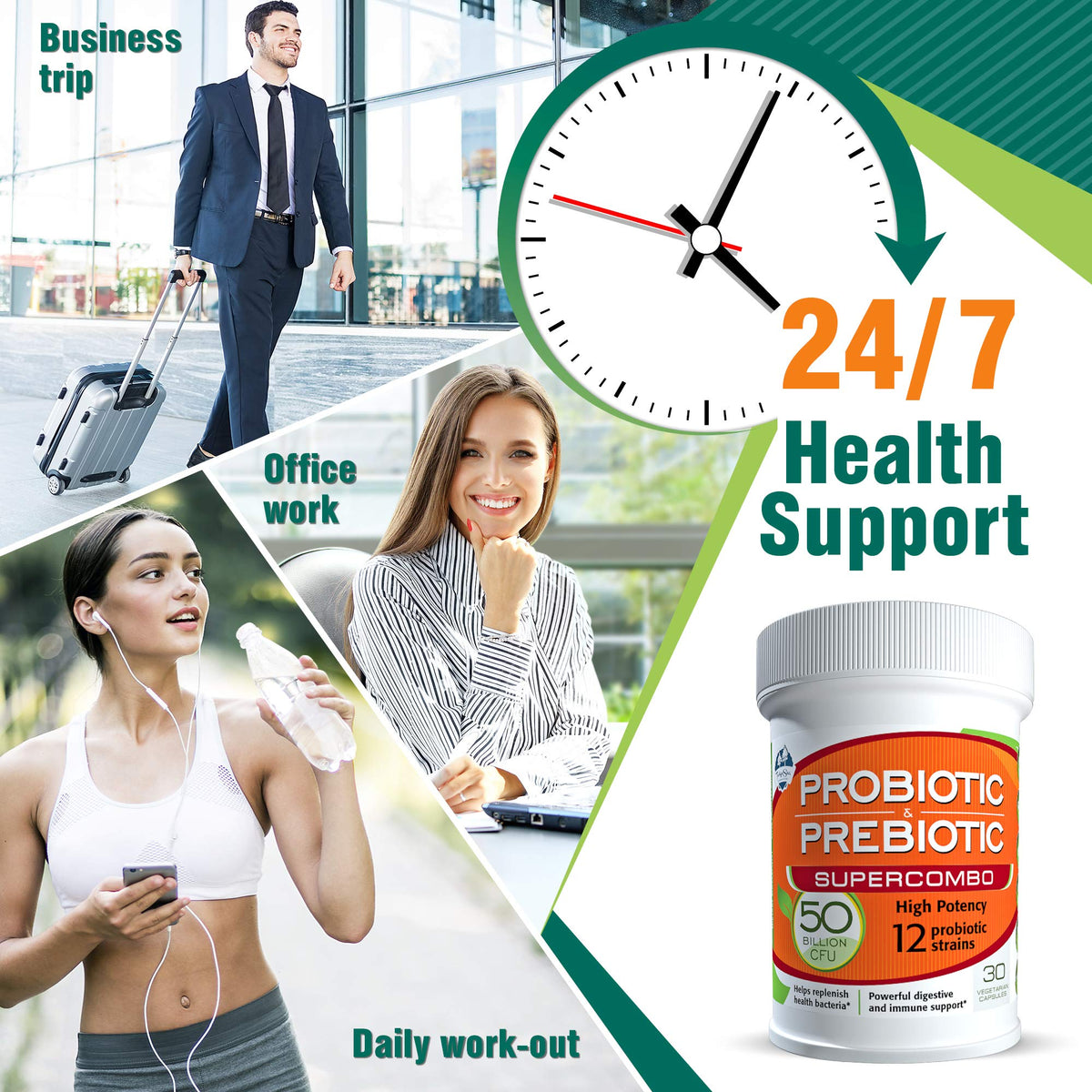 TAIGASEA 50 Billion CFU Probiotic with 12 Strains - 30 Capsules - image 8
