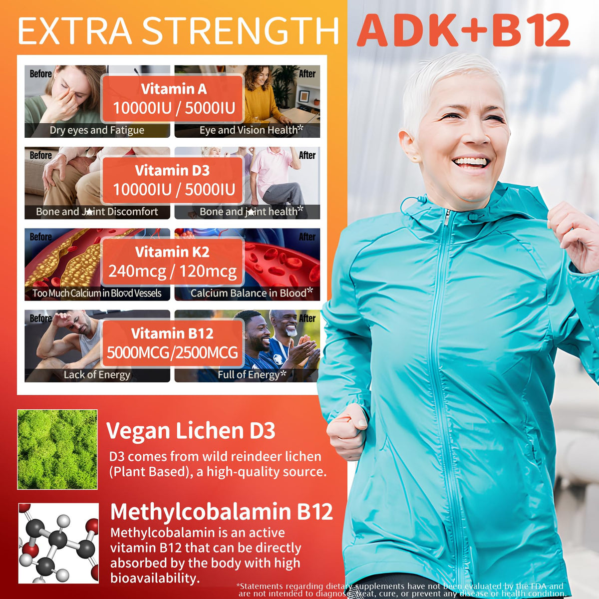 NEVISS Vitamin D3 K2+B12 Gummies - D3 K2 10