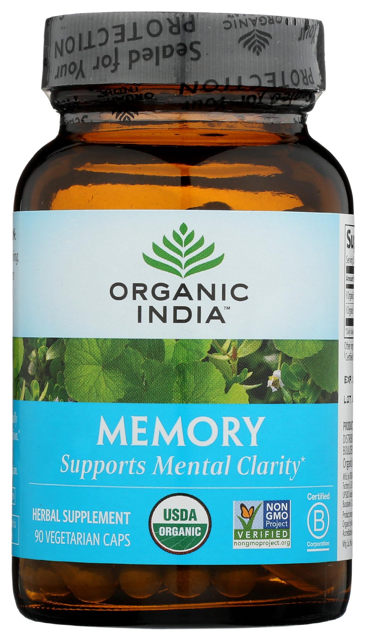 Organic India Memory Organic Mental Clarity - 90 Vegetarian Capsules