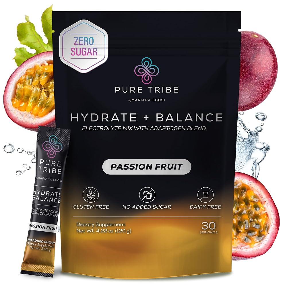 PURE TRIBE Instant Hydration Electrolytes Powder Packets