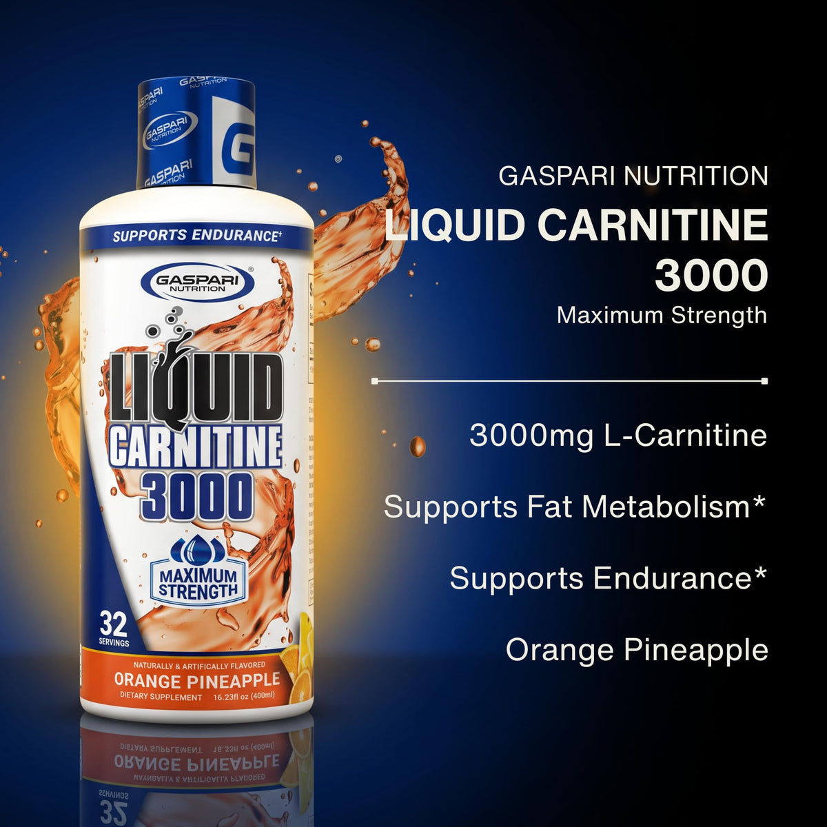 Gaspari Nutrition Liquid L-Carnitine 3000