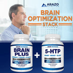 Arazo Nutrition Brain Function Supplement Memory & Focus - 60 Capsules - image 5
